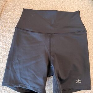 ALO Yoga Black High-Rise Bike Shorts